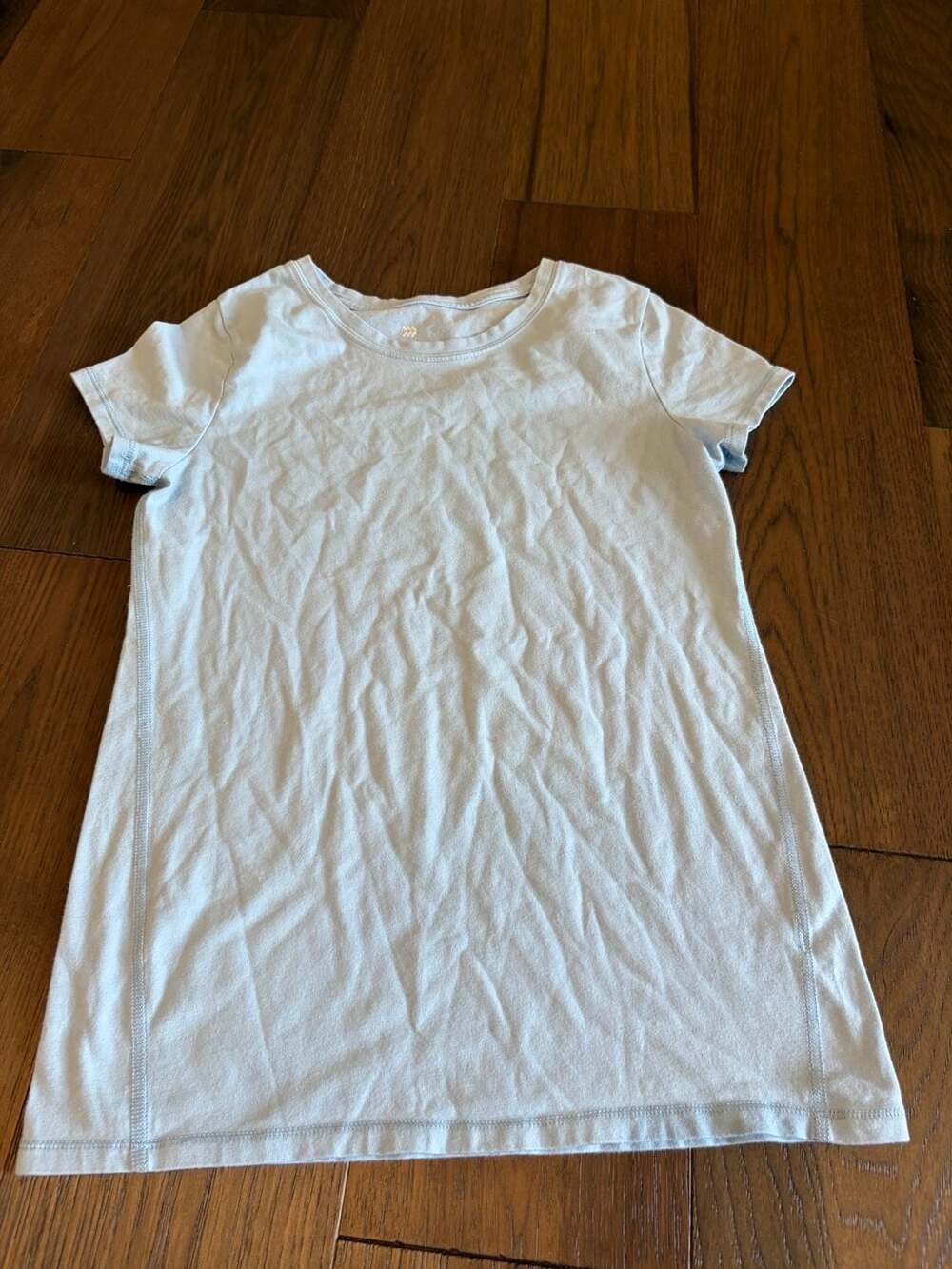 All in Motion Short Sleeve T-Shirt Size L (10/12) Light Blue Cotton Blend